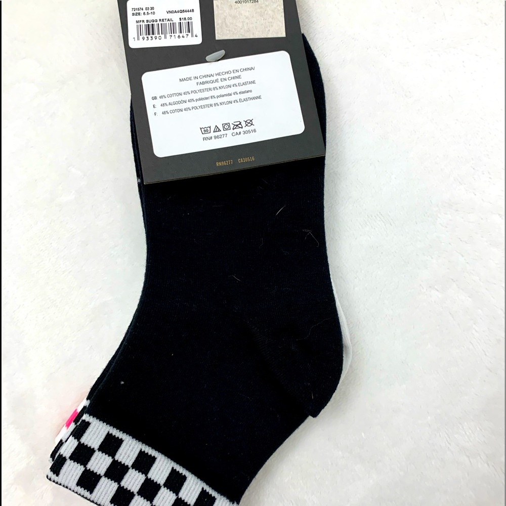 Vans 2 pack checkered band socks